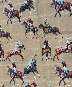 Möbeltyg med hästpolomotiv